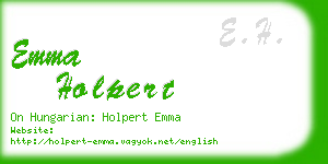 emma holpert business card